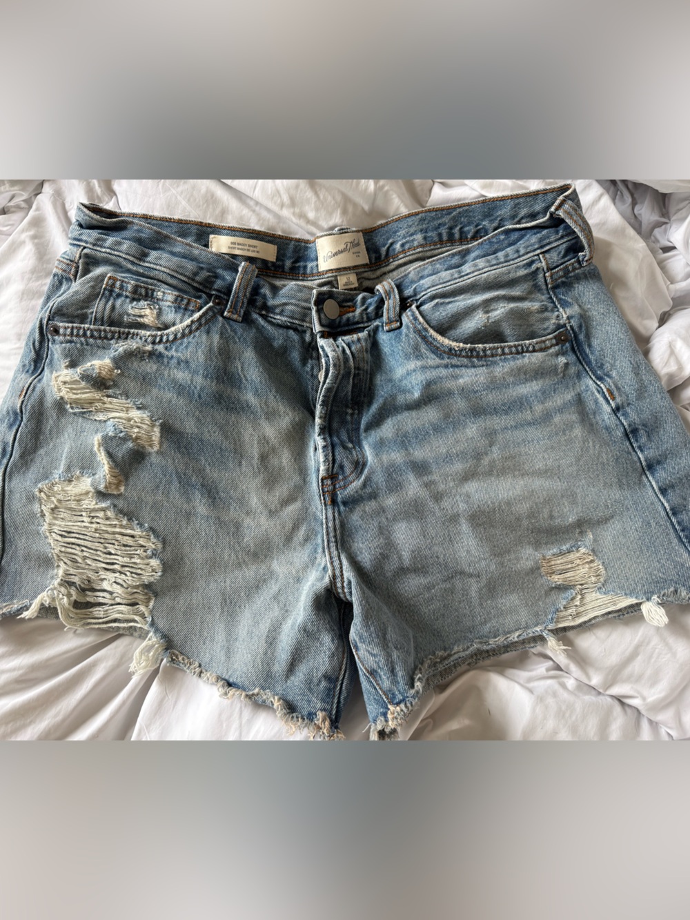 Universal Thread Light Blue Distressed Denim Shorts